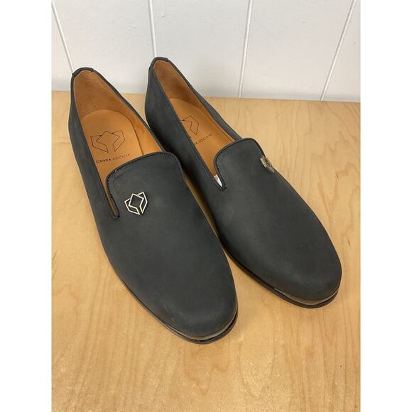 Cobra Society Black Nubuck Leather Loafer Womens Slip On Shoes Size 11 - Picture 2 of 8